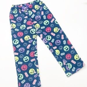 Member's Mark little girls happy face print fleece pajama bottoms